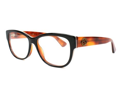 monture gucci en acetate noir ete 2017|Lunettes de vue Gucci GG0512O noir/dorée .